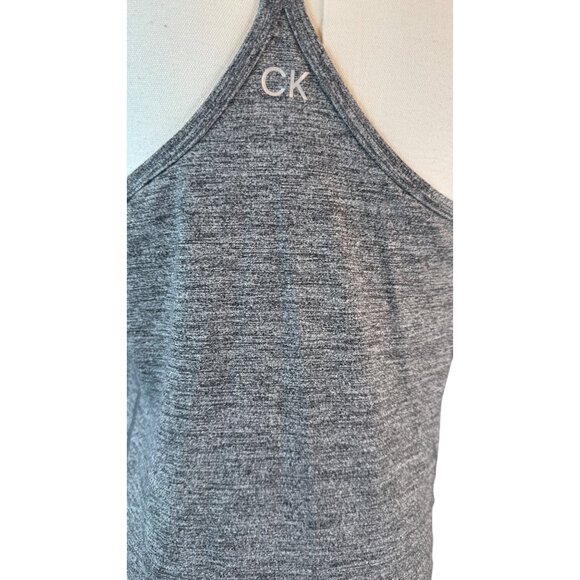 NWT Calvin Klein Medium Performance Heather Gray Racerback Athletic Dress - Picture 12 of 16